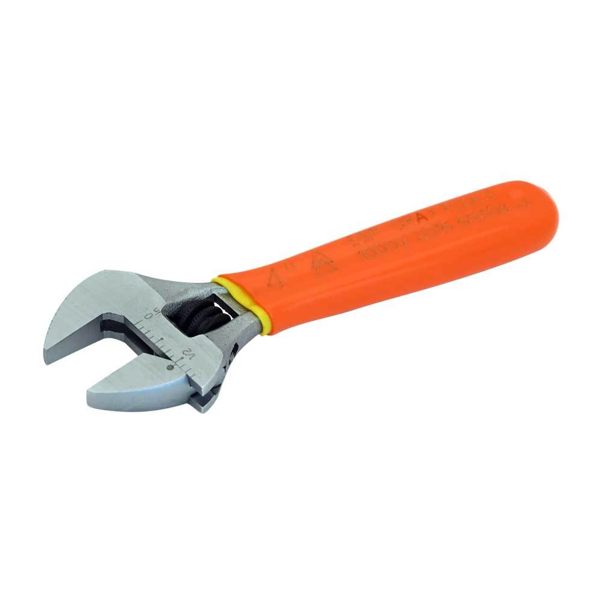 Gray Tools, 4in. Heavy Duty Adjustable Wrench, 1000V Insulated, Model# 65304-I